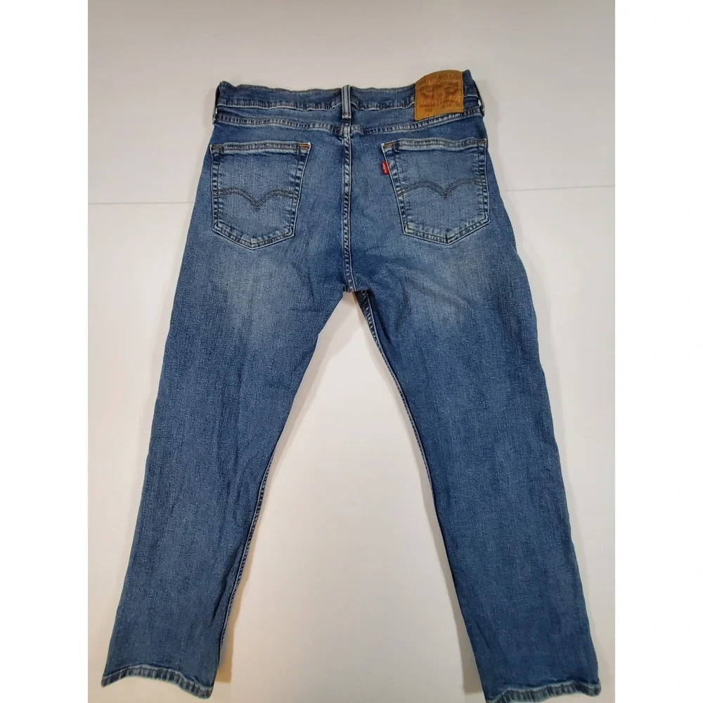 Levis 505 Regular Fit Jeans Mens 34x30 Blue Denim Straight‎ Leg Classic 5-Pocket